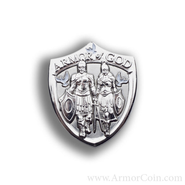 Armor of God Shield Tie Tac